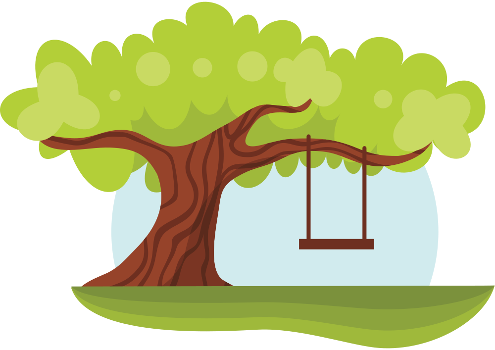 OnlineLabels Clip Art Tree with Swing